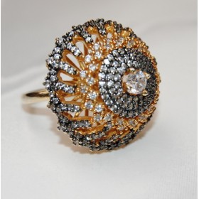 Black Gold Diamond Cocktail Ring